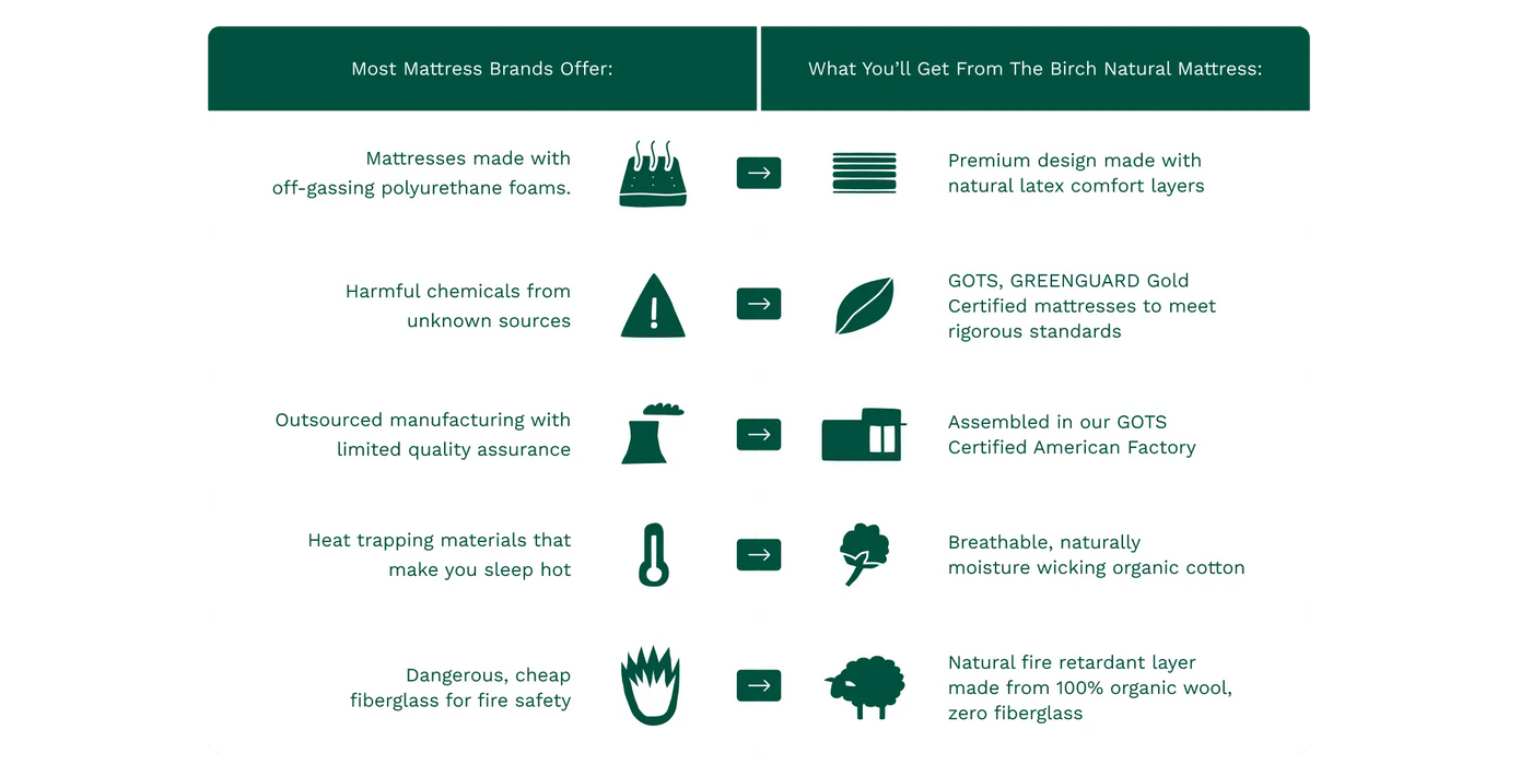 Birch™ Natural Hybrid Mattress 11" Birch