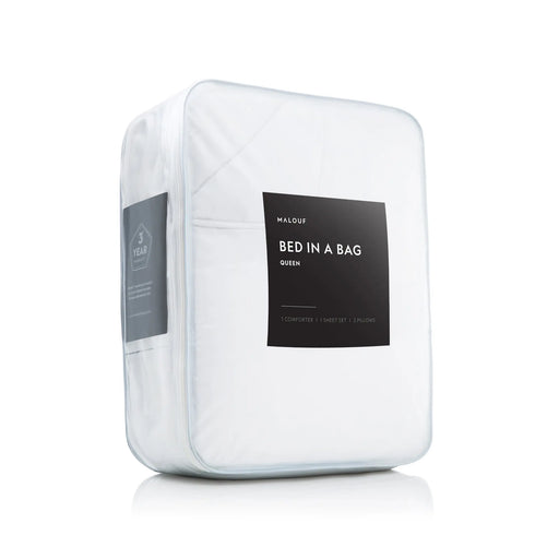 Malouf Brush Microfiber Reversible Bed in A Bag Kit (Twin & Twin XL).