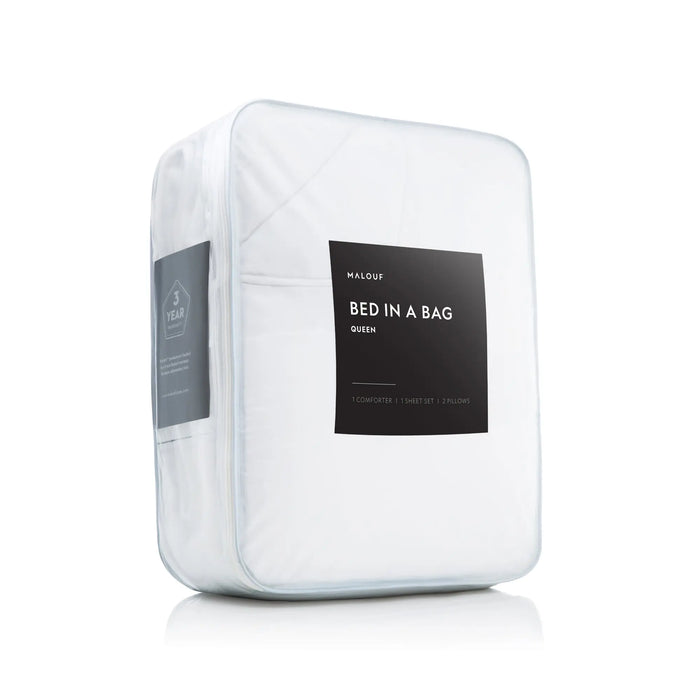 Malouf Brush Microfiber Reversible Bed in A Bag Kit (Twin & Twin XL).