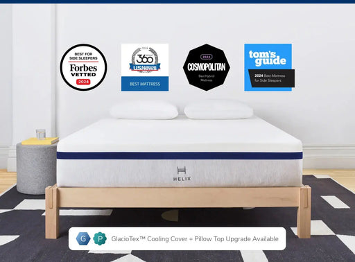 of Helix™ Midnight Core 11.5" Mattress, Optional GlacioTex Cooling (Medium Side-Sleeper).