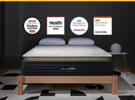 Helix™ Dawn Luxe 13.5" Mattress, Optional GlacioTex Cooling Pillowtop (Firm).