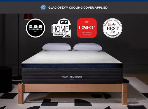 Helix™ Midnight Luxe 13.5” Mattress W/ GlacioTex™ Cooling Pillowtop Cover Helix