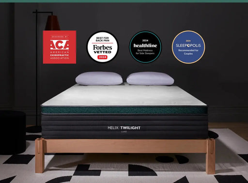 Helix Twilight Luxe 13.5" Mattress w/ Optional GlacioTex Cooling Pillowtop (Firm) Mattress Brands