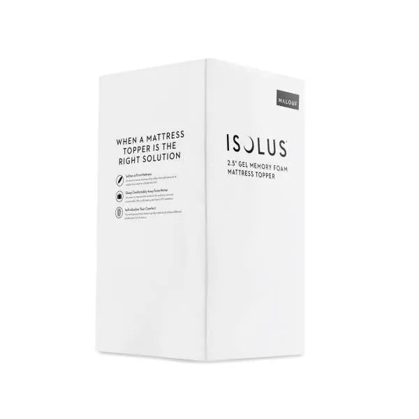 Malouf™ 2.5-Inch Gel Memory Foam Cooling Mattress Topper.