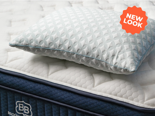 Brooklyn Bedding™ - Premium Shredded Foam Pillow w/ Cooling Cover.
