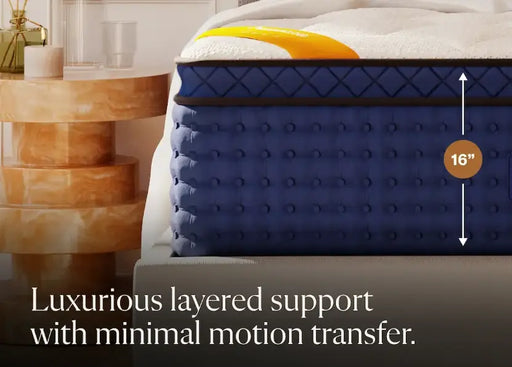 The DreamCloud Premier Rest Mattress 16" Height.