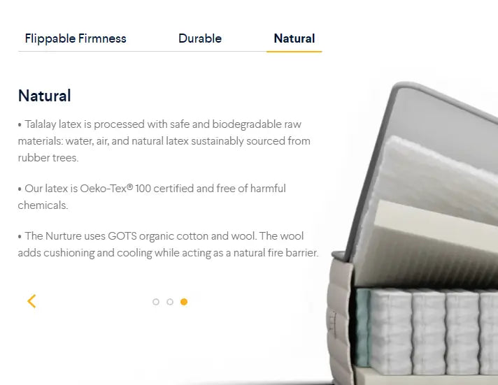 Nolah™ Natural Organic Kids Mattress - Nurture 8".