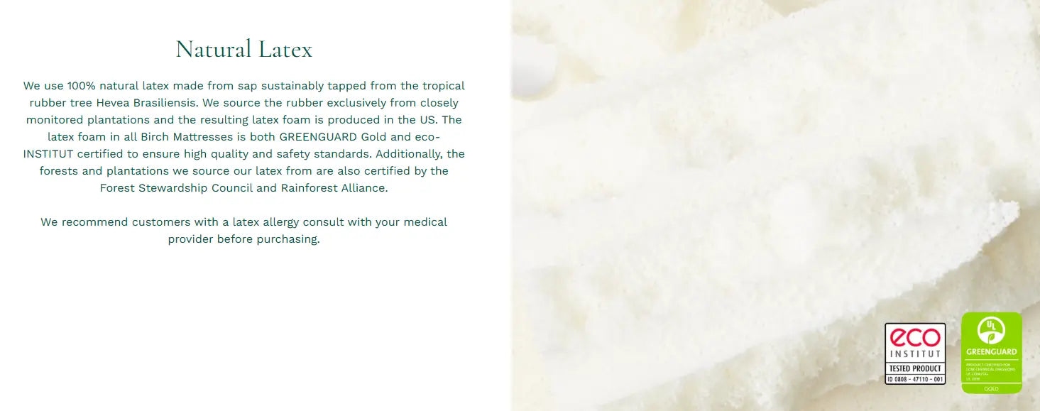 Birch™ Kids Natural Mattress 8".