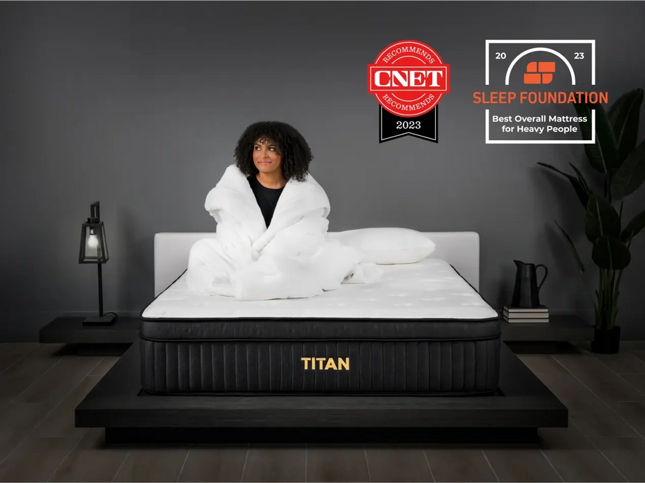 Brooklyn Bedding™ Titan Plus Luxe Mattress w/ Optional GlacioTex™ Cooling Cover 13" Brooklyn Bedding