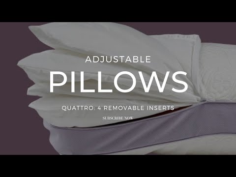 DreamFit™ Adjustable Quattro Pillow (4 Removable Inserts) with Washable Cover.