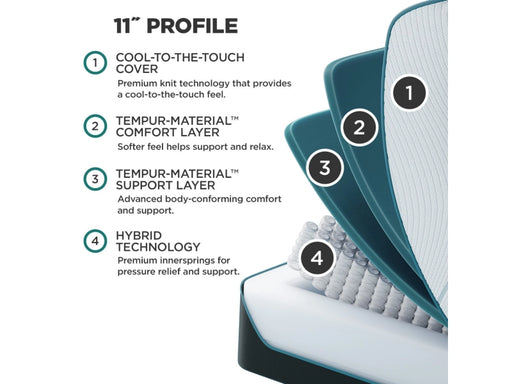 TEMPUR-PEDIC - Adapt Medium Hybrid 11" Tempurpedic