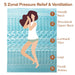 Spa Sensations by Zinus 1" Green Tea Gel Memory Foam Zoned Support Mattress Topper, Queen Zinus