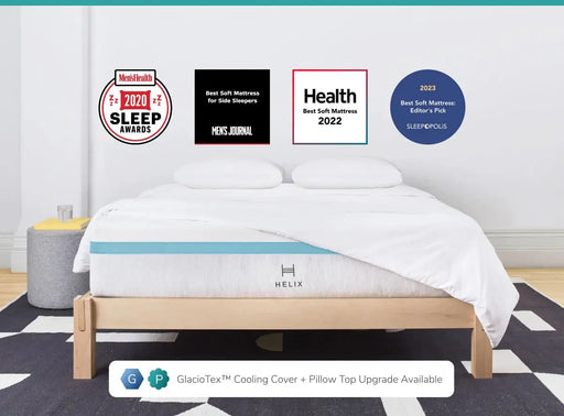 Helix™ Sunset 11.5" Mattress W/ GlacioTex™ Cooling Pillow Top - Side Sleeper Helix