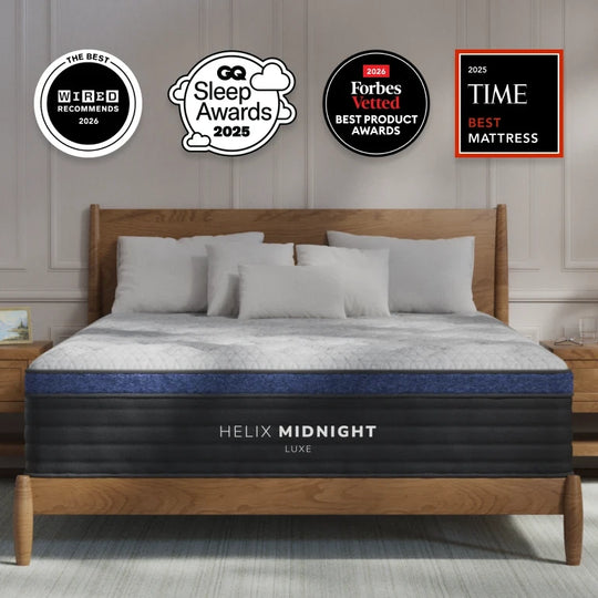 Helix™ Midnight Luxe 13.5” Mattress (Medium) Optional GlacioTex™ Cooling Pillowtop & CoolForce Layers