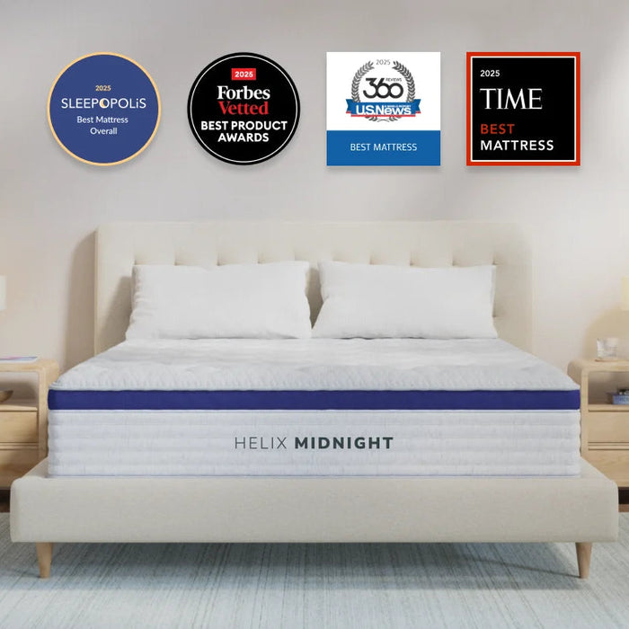 Helix™ Midnight Core 11.5" Mattress with Optional GlacioTex Cooling Pillow Top