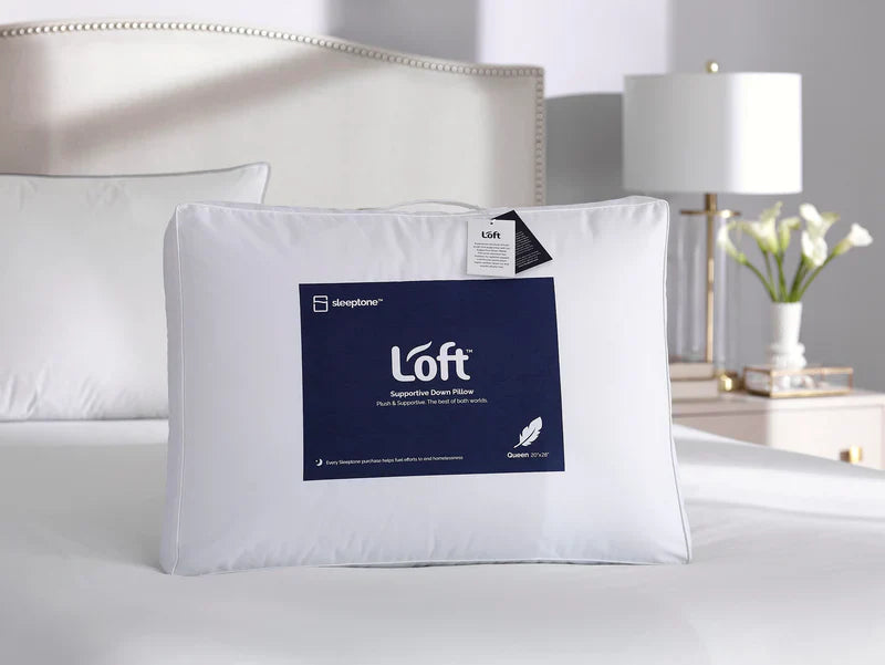 SleepTone Supportive Feather & Down Pillow