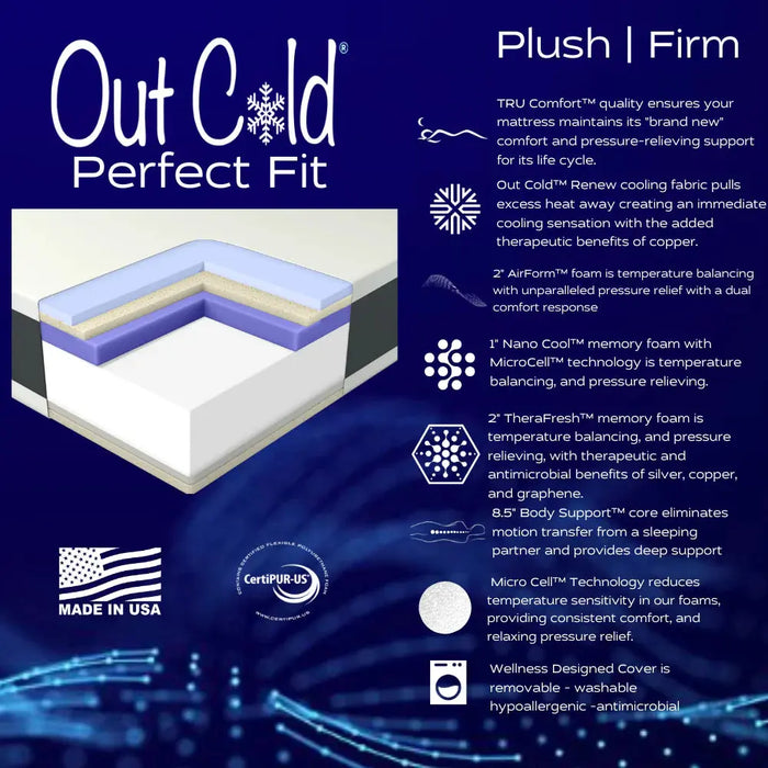 I Love Mattress™ OUT COLD PERFECT FIT™ 13"