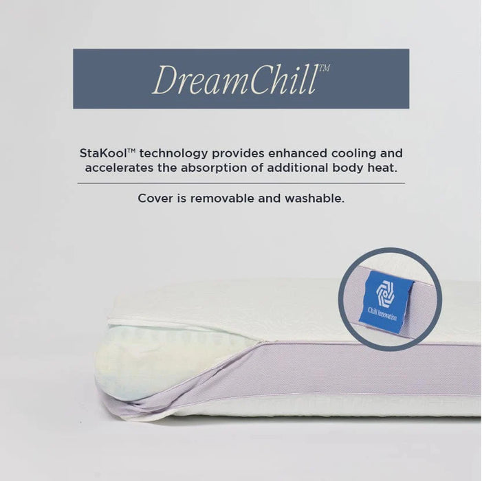 DreamFit™ Max Cooling Memory Foam Pillow with Washable Cover