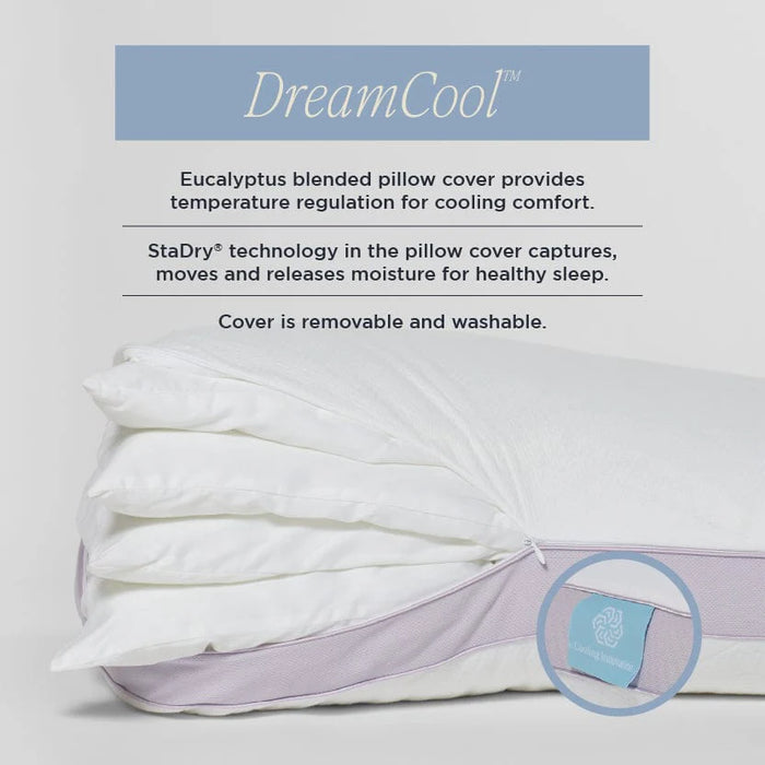 DreamFit™ Adjustable Quattro Pillow (4 Removable Inserts) with Washable Cover