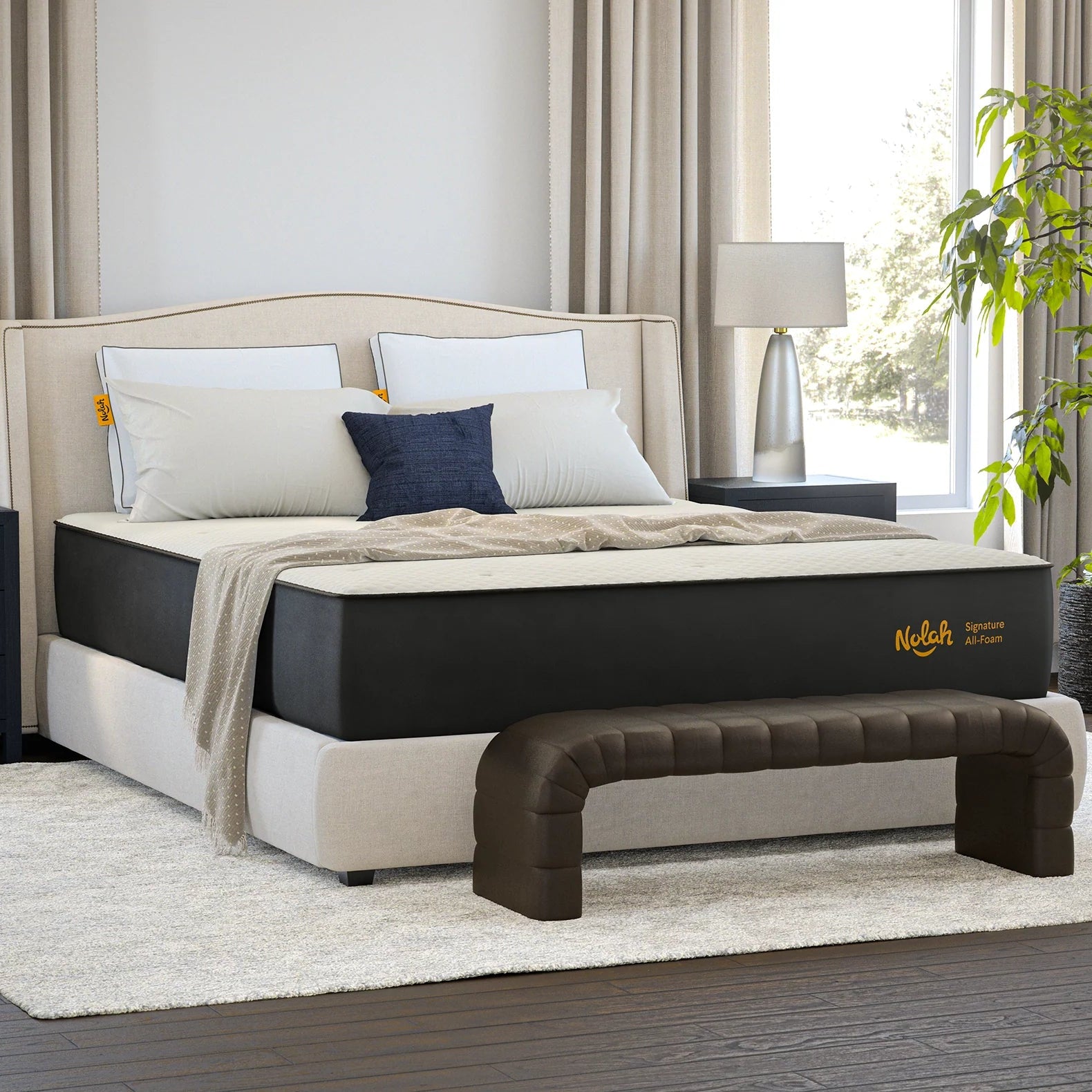 Upholstered Bed with a Nolah Signature All-Foam Mattress