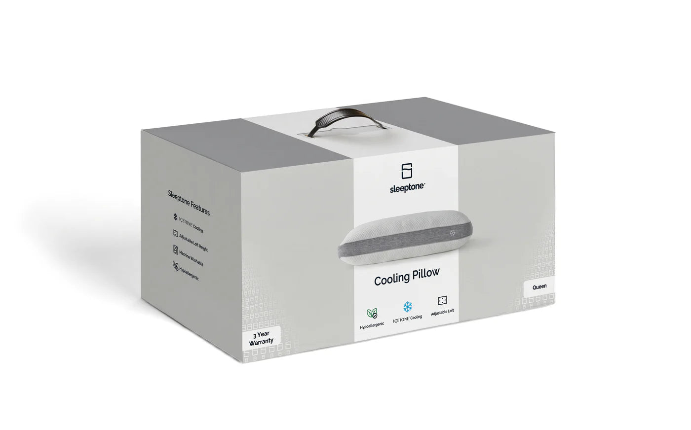 Sleeptone Basics Icetone Adjustable Cooling Pillow w/ Removable Cover