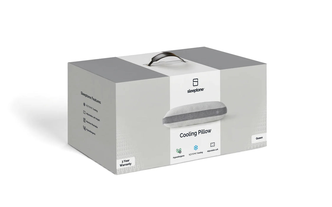Sleeptone Basics Icetone Adjustable Cooling Pillow w/ Removable Cover