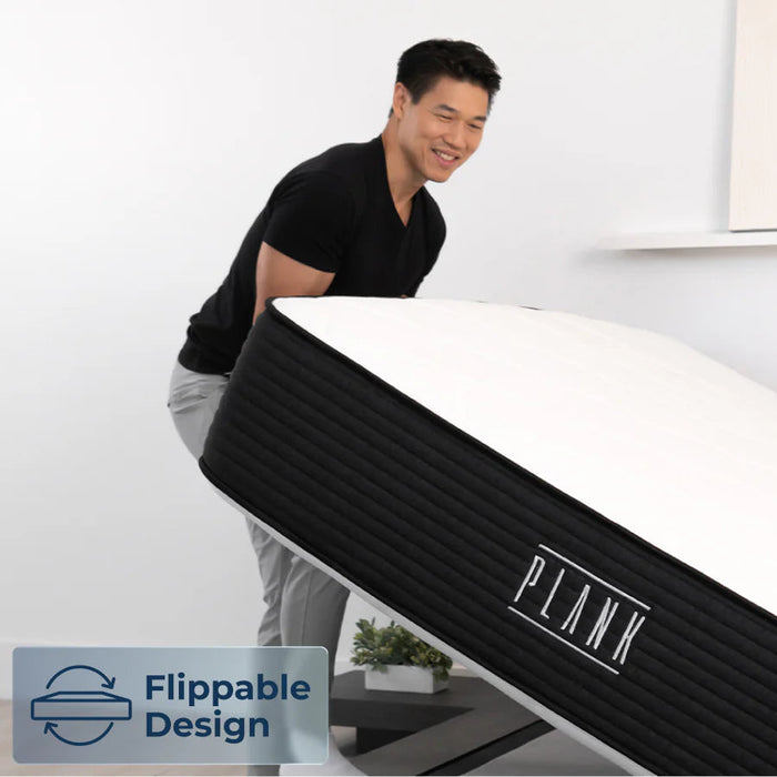 Plank™ Firm Luxe: 2-Sided Mattress, Optional GlaxioTex Cooling Cover 13"