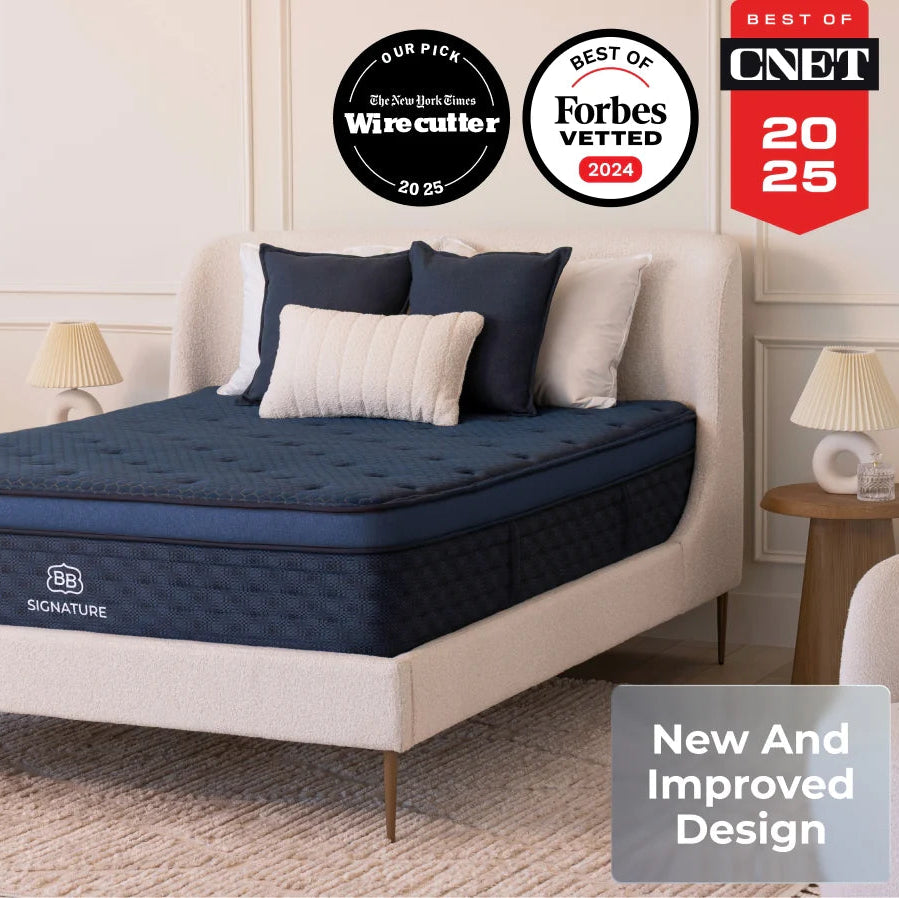Brooklyn Bedding™ Signature Hybrid with Optionable Cloud Pillow Top - 3 Firmness Options, 3 Size Options