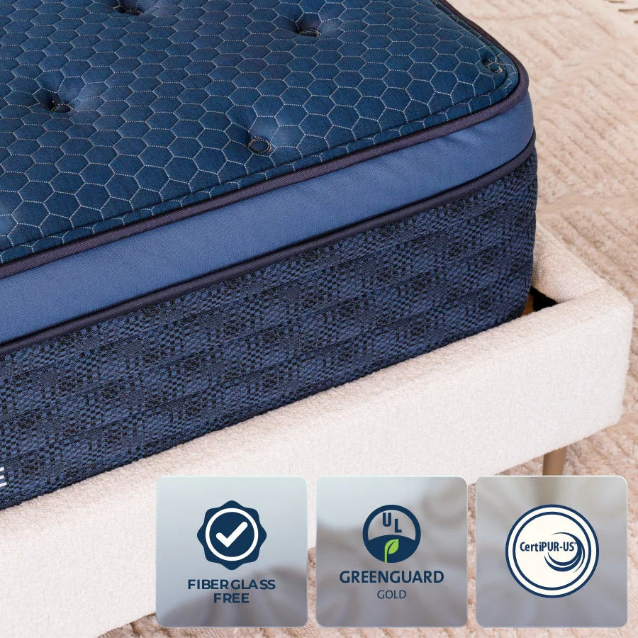 Brooklyn Bedding™ Signature Hybrid with Optionable Cloud Pillow Top - 3 Firmness Options, 3 Size Options