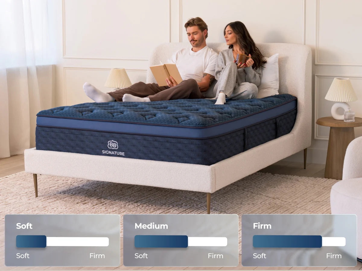 Brooklyn Bedding™ Signature Hybrid with Optionable Cloud Pillow Top - 3 Firmness Options, 3 Size Options