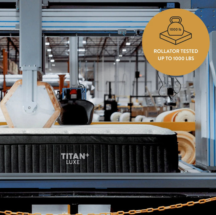 Titan™ Plus Luxe 13" Medium-Firm Mattress, Optional GlacioTex™ Cooling Cover