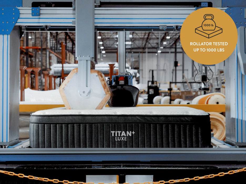 Titan™ Plus Luxe 13" Medium-Firm Mattress, Optional GlacioTex™ Cooling Cover